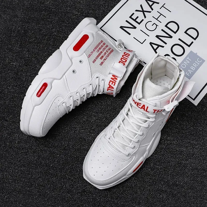 Men's Hip Hop Red Bottom Breathable Shoes