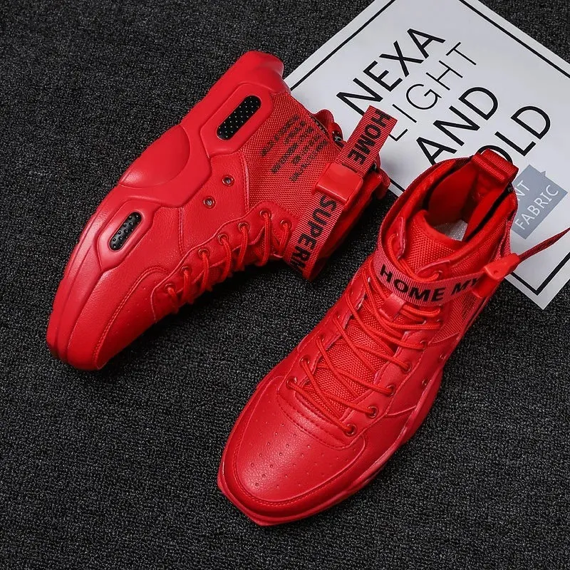 Men's Hip Hop Red Bottom Breathable Shoes