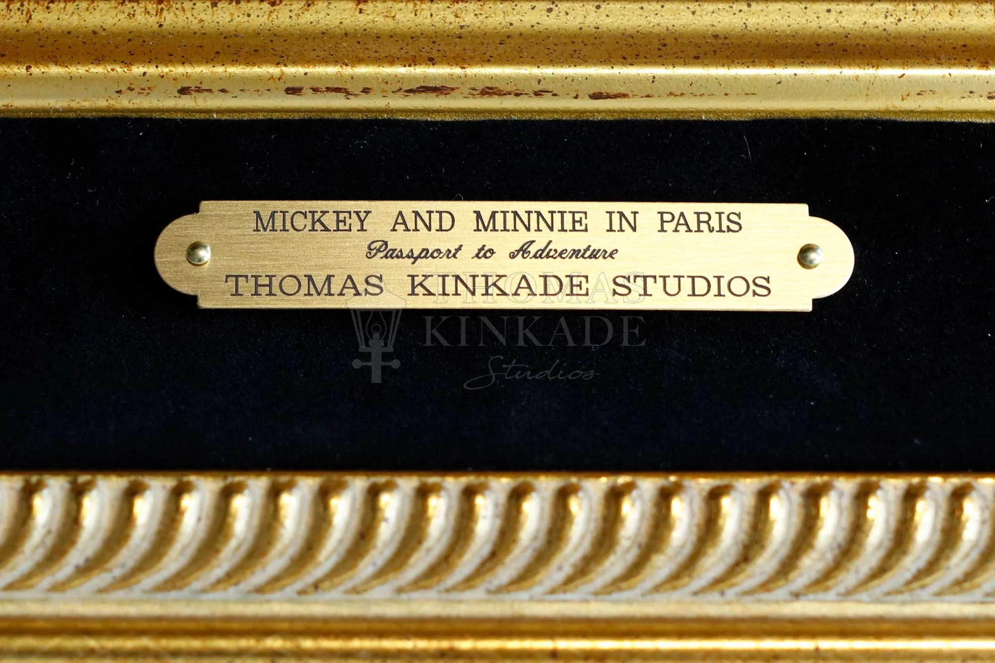 Mickey and Minnie in Paris - Framed Limited Edition Canvas (PP - Publisher Proof) - 28"x 34"