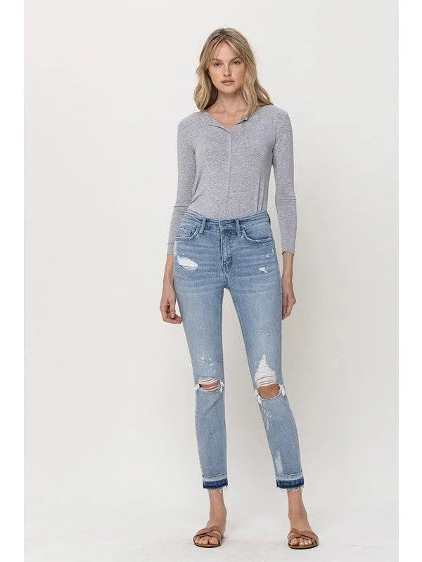 MID RISE CROP SKINNY