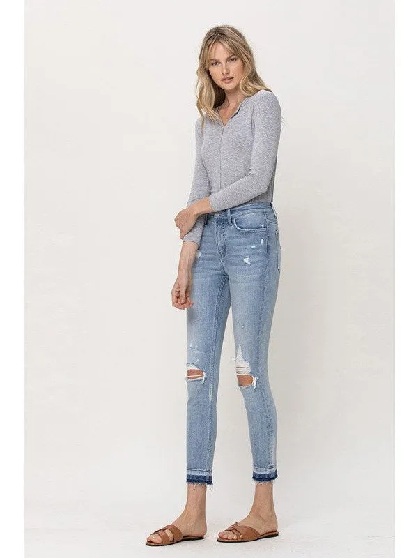 MID RISE CROP SKINNY
