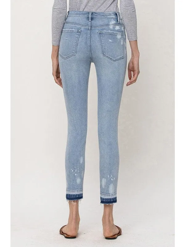 MID RISE CROP SKINNY