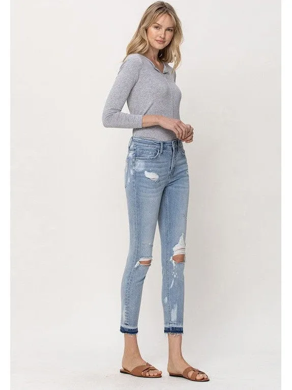 MID RISE CROP SKINNY