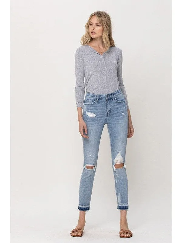 MID RISE CROP SKINNY