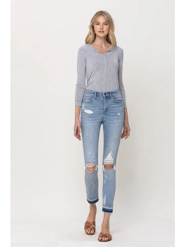 MID RISE CROP SKINNY