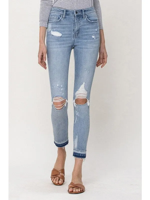 MID RISE CROP SKINNY