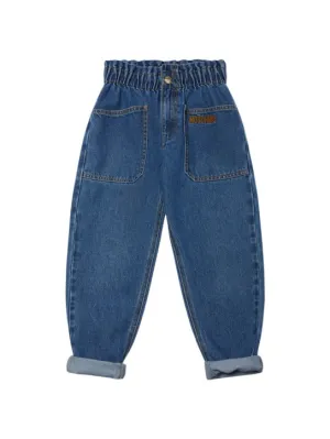 Moschino   Embroidered cotton jeans 