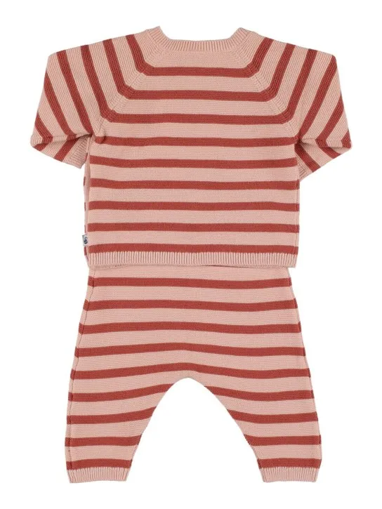 Petit Bateau   Cotton tricot cardigan &amp; pants 