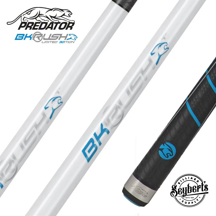 Predator BK Rush Pearl White 30th Anniversary Break Cue - Sport Wrap - BKRUSH30PRLSW