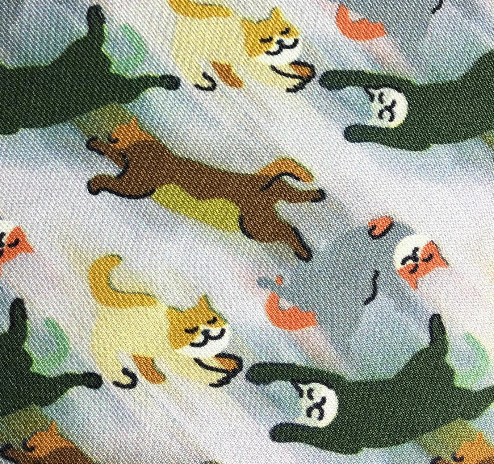 "CAMO CATS" DIGITAL PRINT POCKET SQUARE
