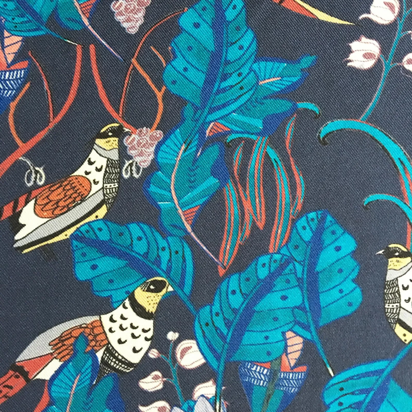 "ENGLISH PHEASANTS" DIGITAL PRINT POCKET SQUARE