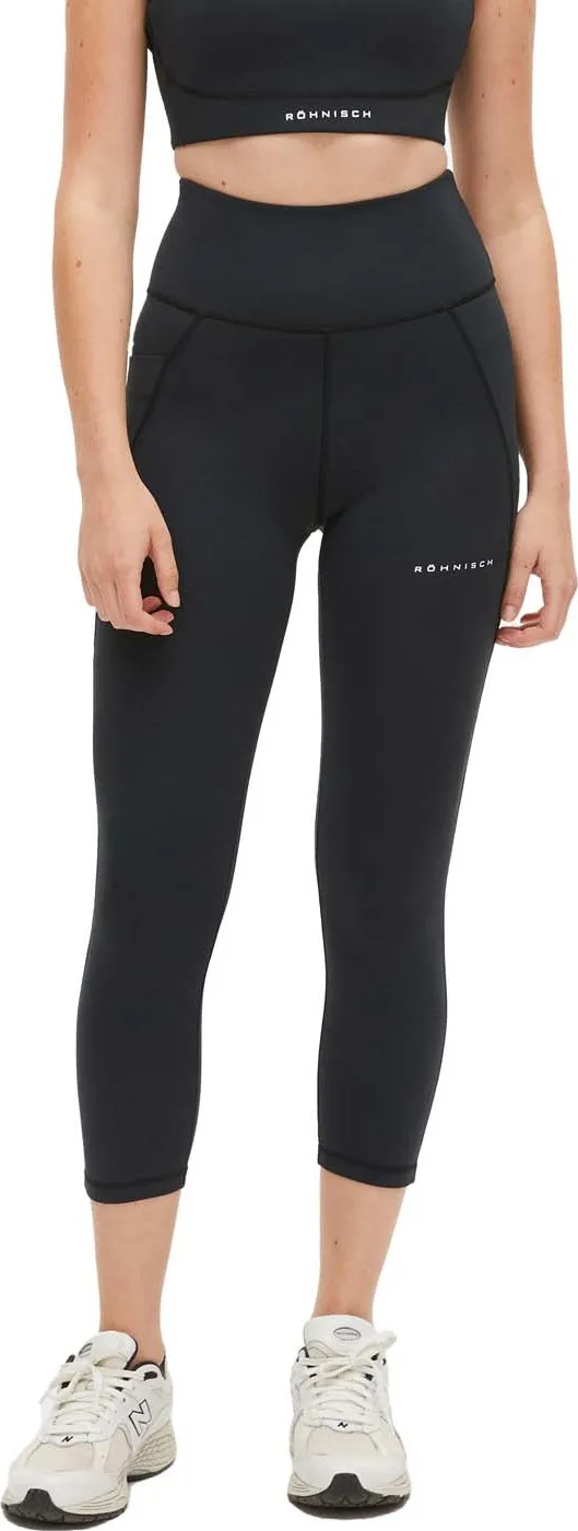 Röhnisch Women&#x27;s Flattering High Waist 7/8 Tights Black | Buy Röhnisch Women&#x27;s Flattering High Waist 7/8 Tights Black here | Outnorth