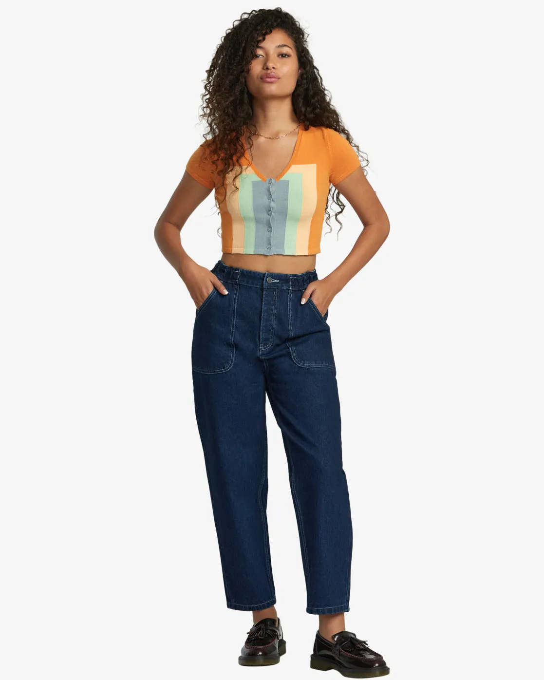 Scrunchie Jeans - Dark Indigo