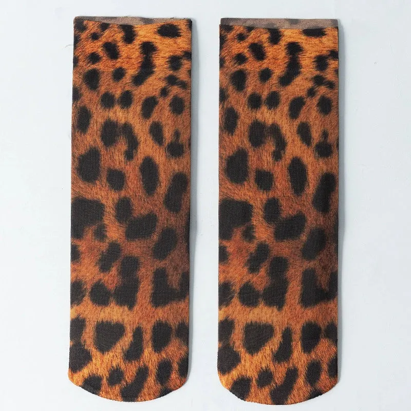 Summer high elastic breathable ultra-thin socks