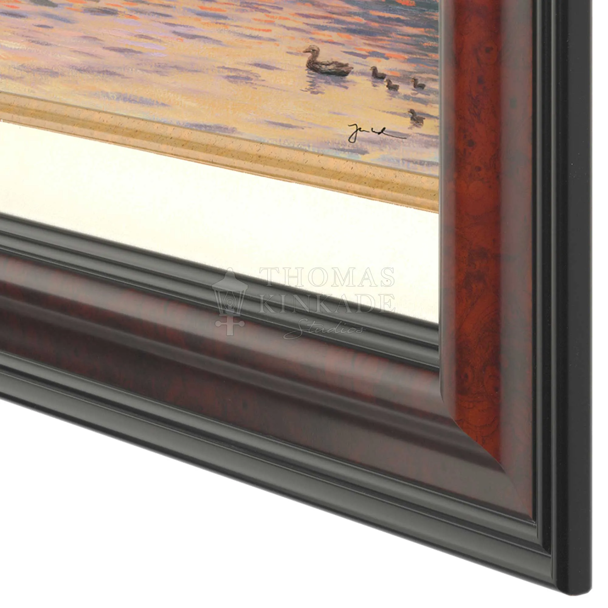 Sunset on Lamplight Lane - Framed Limited Edition Canvas (SN - Standard Numbered) - 34.5" x 46.5"
