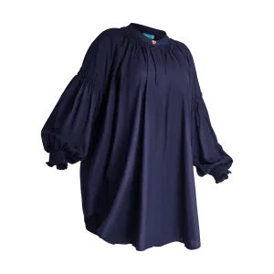 THE STROMBUS BANDED TUNIC-NAVY
