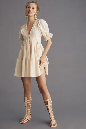 V-Neck Mini Tunic Dress
