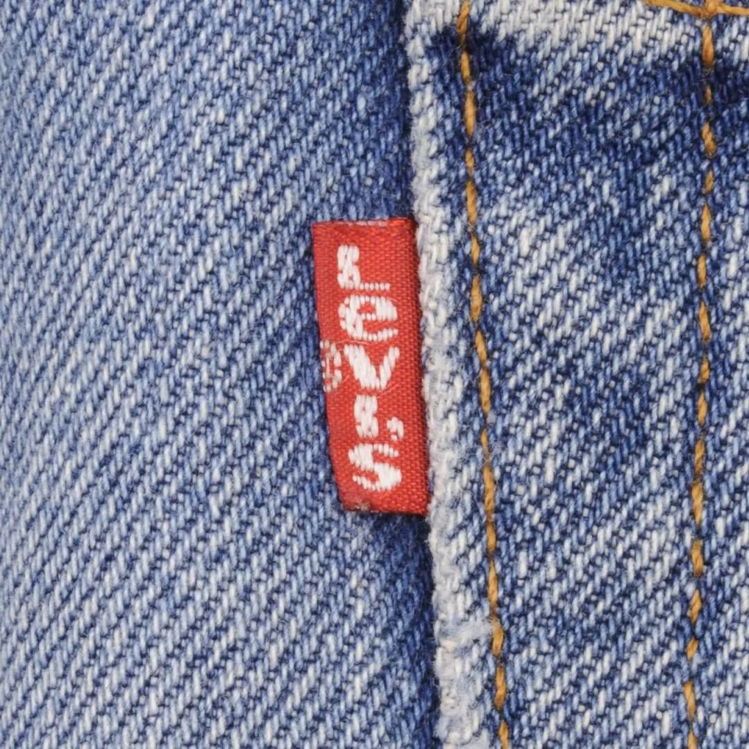 VINTAGE LEVIS 501 JEANS INDIGO 1980S SIZE W33 L28 MADE IN USA