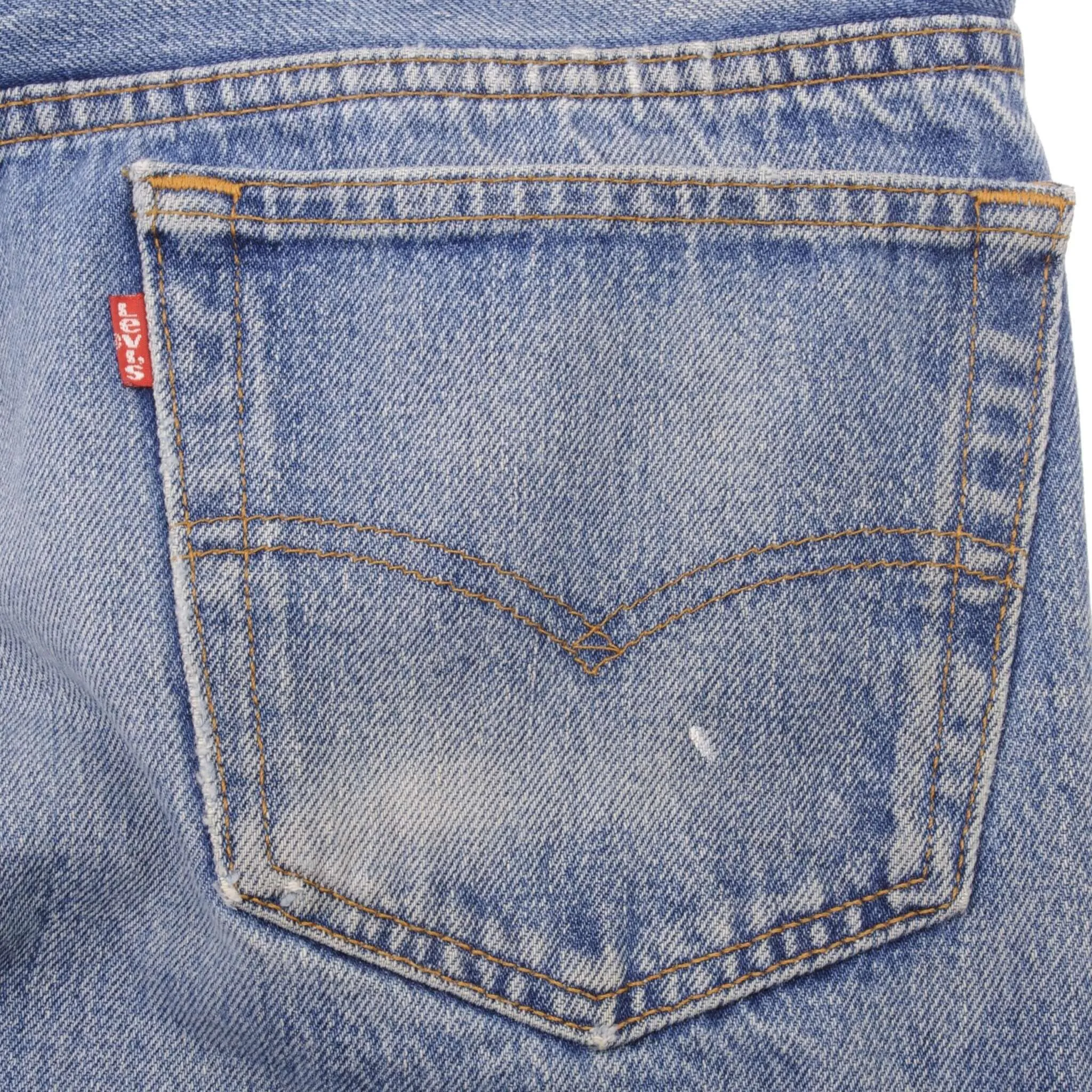 VINTAGE LEVIS 501 JEANS INDIGO 1980S SIZE W33 L28 MADE IN USA