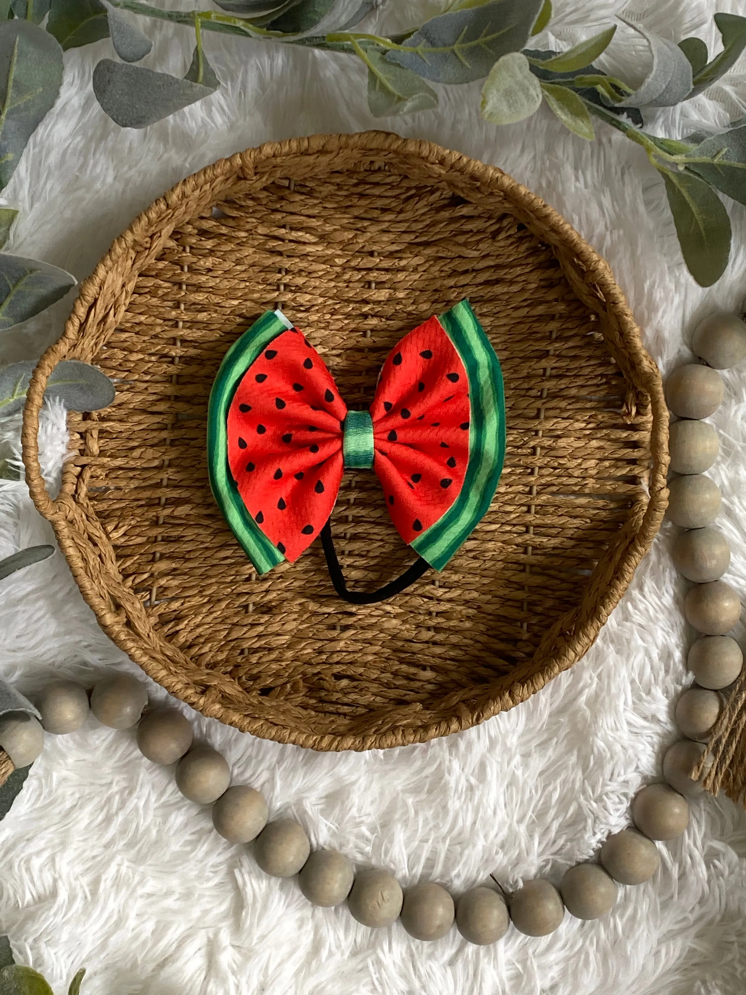 Watermelon 5 inch baby bows