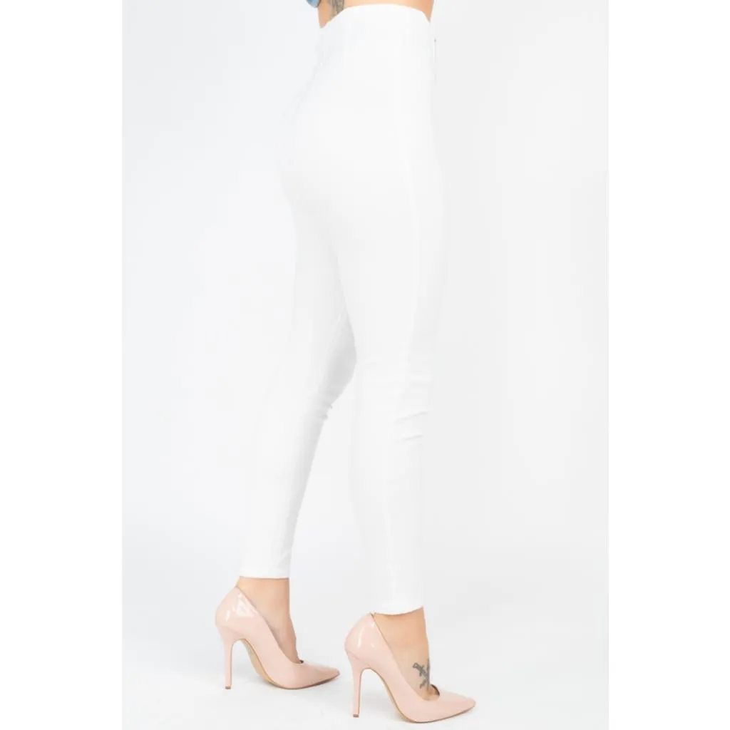 White High Waist Denim Jeans